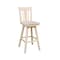 International Concepts San Remo Bar Height Stool, with Swivel, 30." Seat Height, Unfinished S-103SW - alternate 5